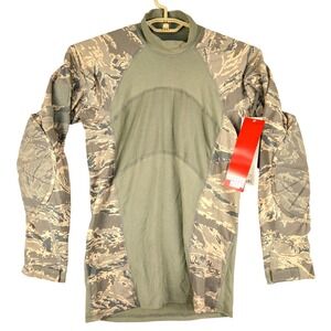 Massif Combat Shirt No FR ABU Tiger Stripe Long Sleeve Tactical‎ Top Small